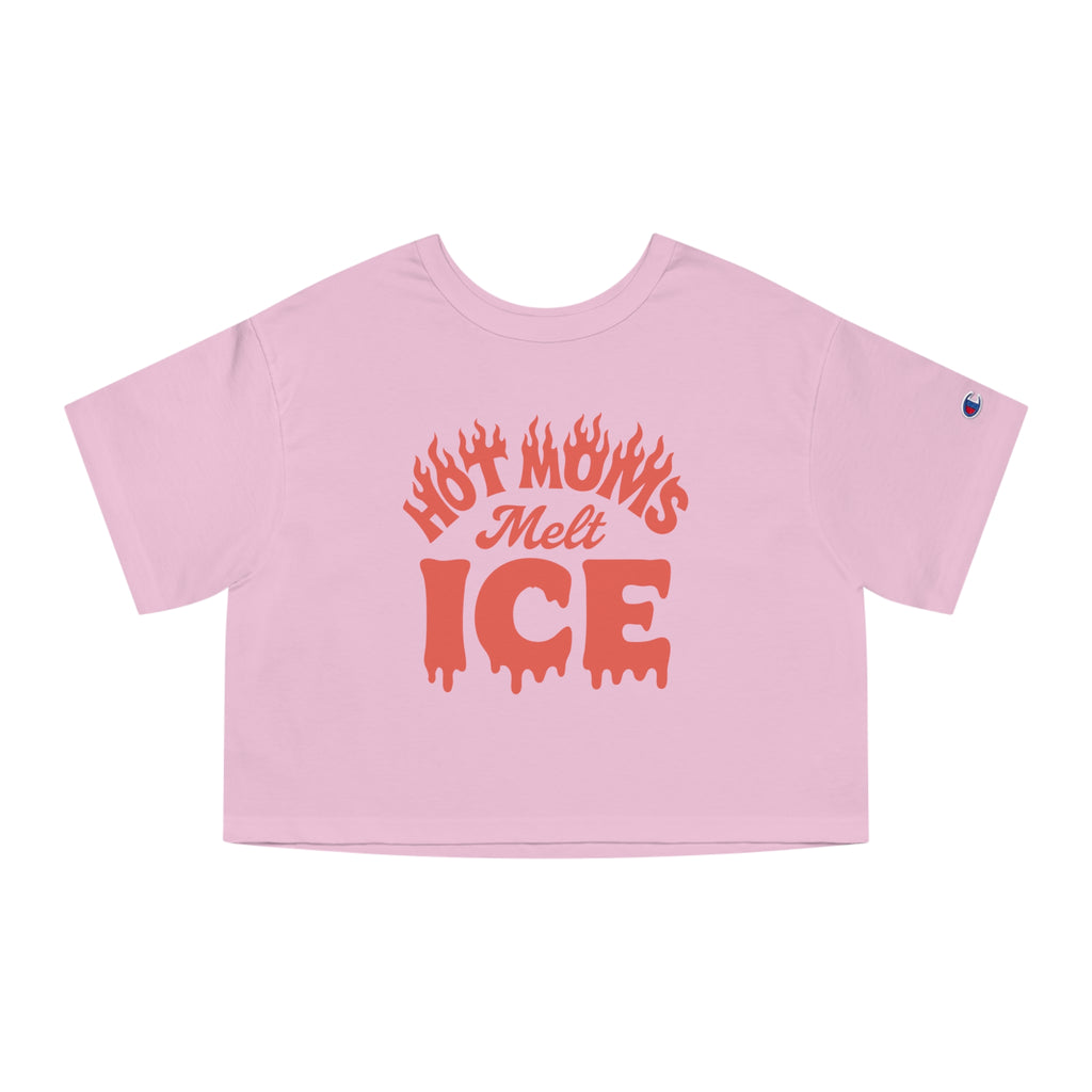 Hot Moms Melt Ice Cropped T‑Shirt