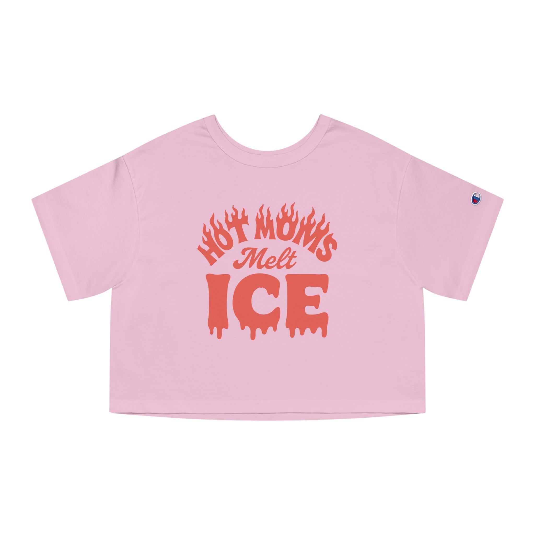 Hot Moms Melt Ice Cropped T‑Shirt