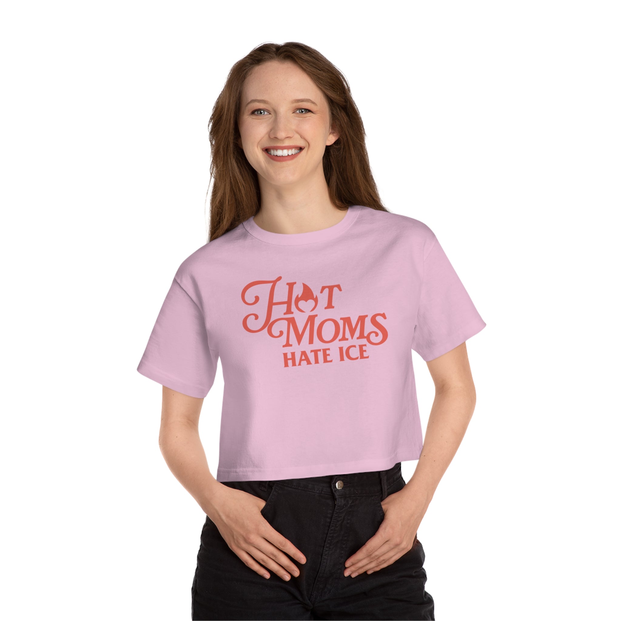Hot Moms Hate Ice Cropped T-Shirt