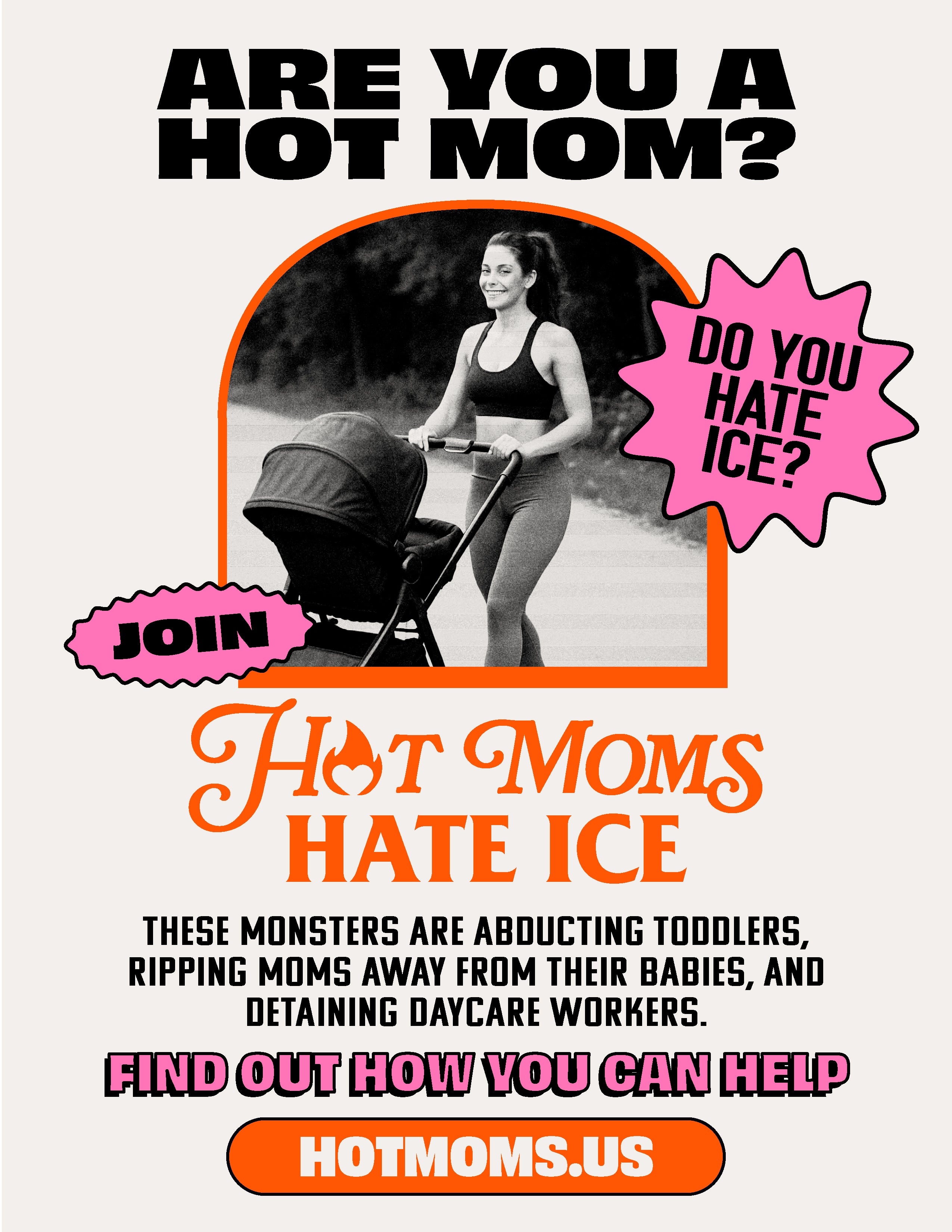 Hot Moms Hate Ice Flyer